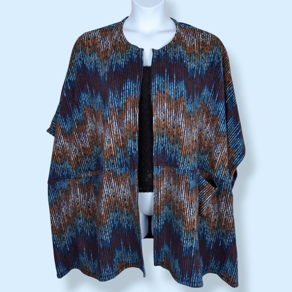 Cuddl Duds Colourful Fleecewear Blanket Poncho - Picture 1 of 9